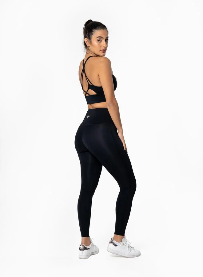 بالم فيت Palmfit Women Black Evolve Seamless Active Leggings