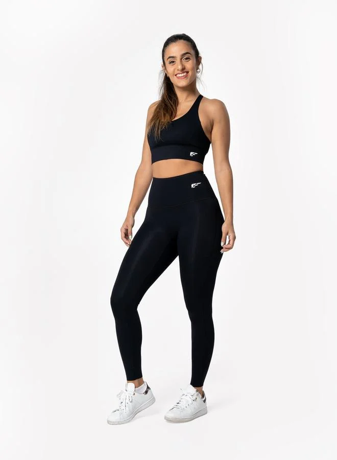 بالم فيت Palmfit Women Black Evolve Seamless Active Leggings