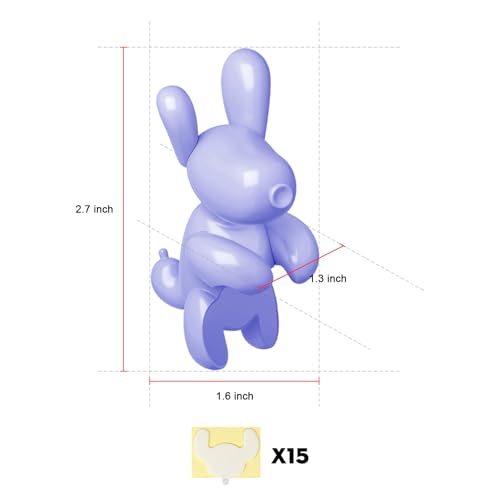 KUNIST 5PCS Dog Mode Mini Screen Decoration for Tesla Model Y Juniper Funny Ornament Decors for 2017-2026 Tesla Model Y and Model 3 Interior Accessories (Macaron Color with Gift Box) - Image 3