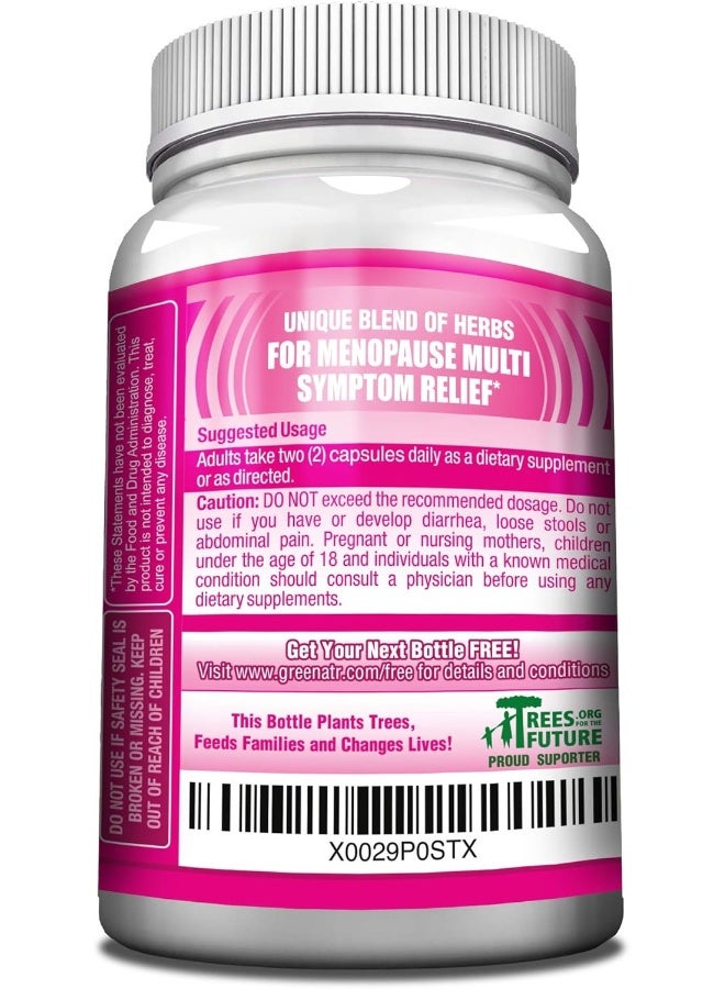 Herbal Menopause Support Complex for Hot Flashes, Night Sweats & Mood Swings Relief