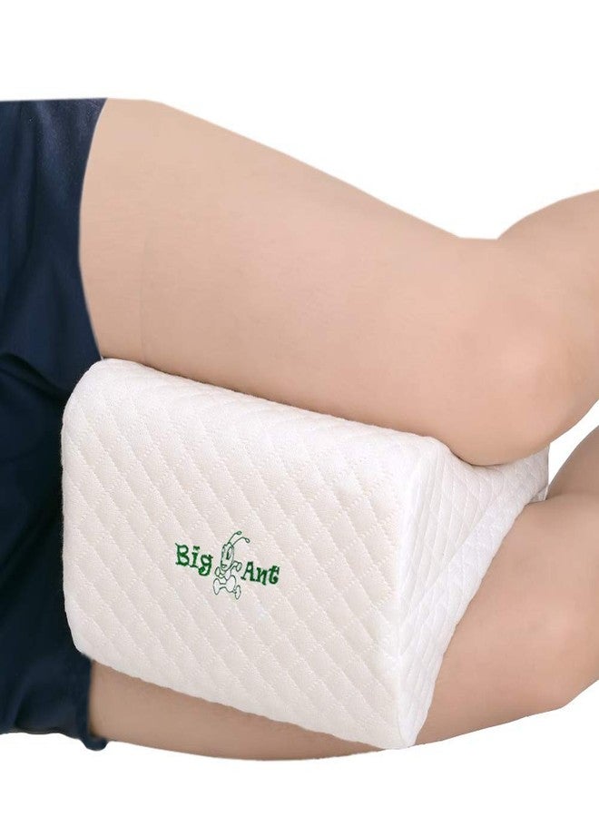 BIGANT Big Ant Knee Pillow Orthopedic Leg Pillow Designed for Side Sleepers, Leg, Pregnancy, Back, Hip Pain Relief - Comfortable Memory Foam Knee Support Pillow with Breathable Washable Cover - Image 1