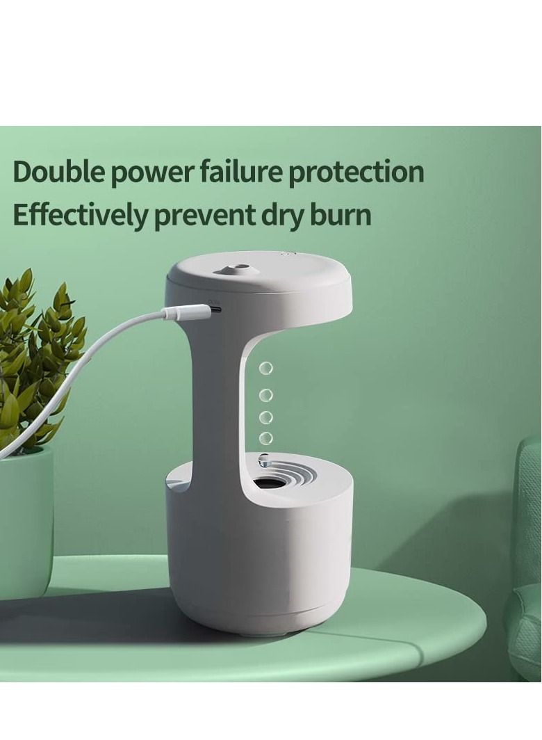 Cool Baby 800ML Air Humidifier Home Anti-Gravity Water Droplets Ultrasonic Cool Mist Maker Fogger with LED Display Office Bedroom Desktop - Image 2