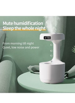 Cool Baby 800ML Air Humidifier Home Anti-Gravity Water Droplets Ultrasonic Cool Mist Maker Fogger with LED Display Office Bedroom Desktop  - Image 4