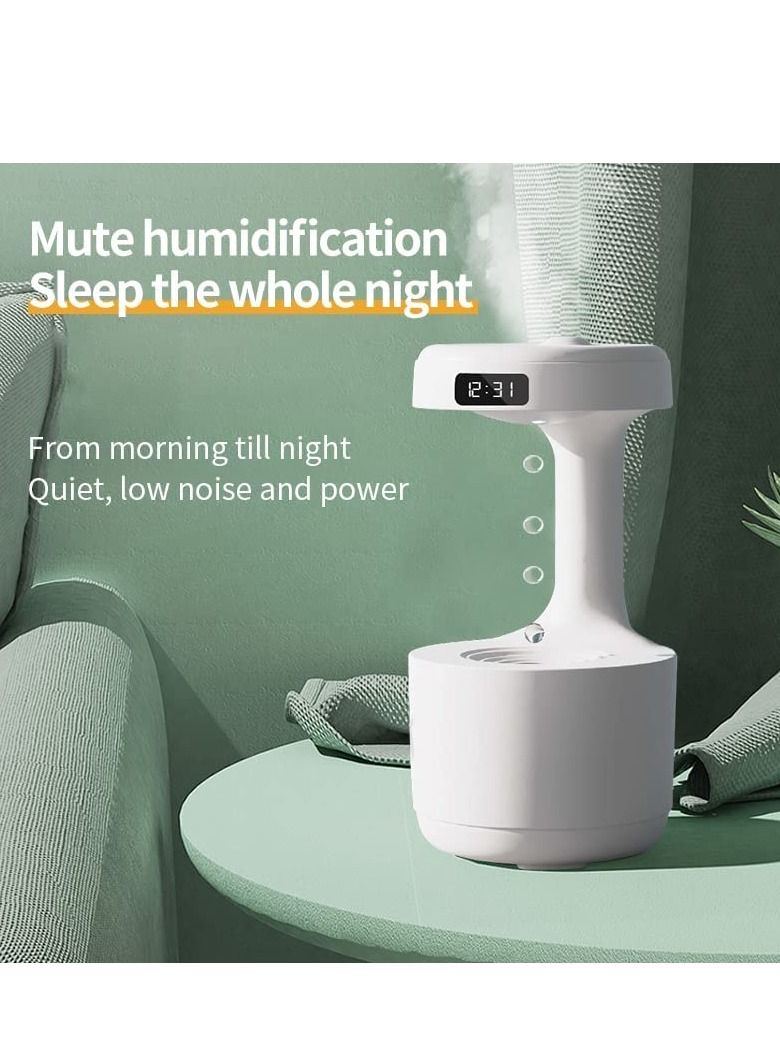 Cool Baby 800ML Air Humidifier Home Anti-Gravity Water Droplets Ultrasonic Cool Mist Maker Fogger with LED Display Office Bedroom Desktop - Image 4