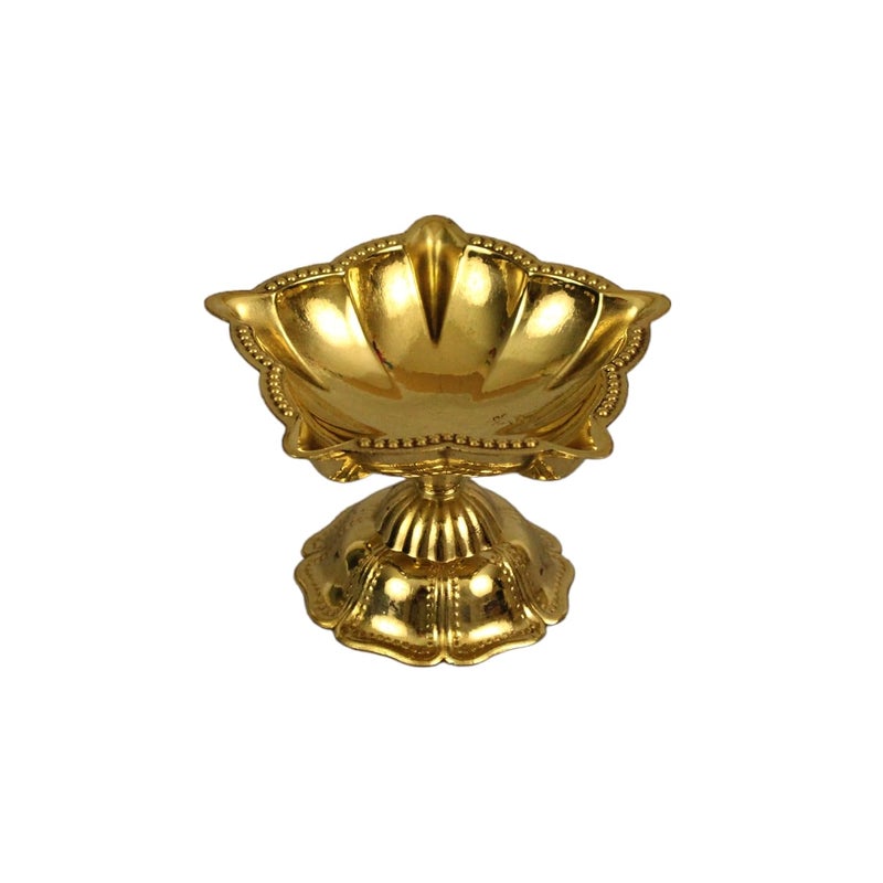 Spillbox Spillbox Brass Diya for Puja Pooja Aarti Arti Deepak Deepam Oil Lamp for Home Temple Puja Articles Decor Gifts Star Diya Small 