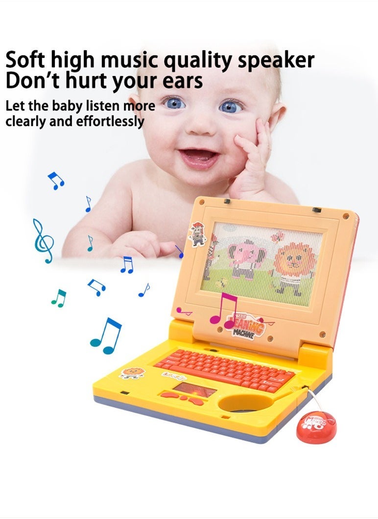 English Learner Educational Toy Laptop For Children's , Random mouse color - Image 5