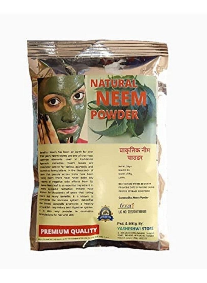 P. N. STORE™ Organic Neem Powder Face Pack for Acne & Pimples Clear and Beautiful Skin and Healthy Hair Pure & Natural, 100 GM Per Pack (Pack of 2) - Image 1