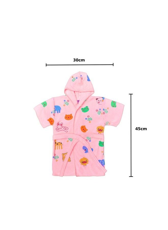 The Little Lookers Swimming Bath Gown For Kids Bath Gown For Baby Boys Baby Girls ; Swimming Gown For Kids (Bunny Hood Pink 6 Months2 Years(Small))  - Image 5