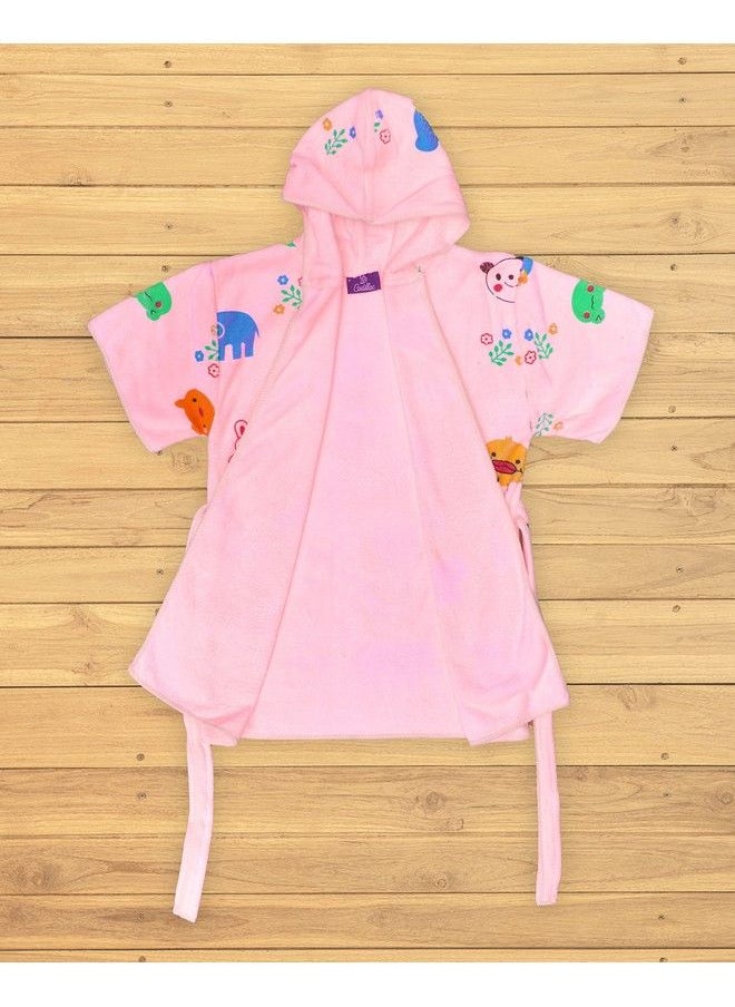 The Little Lookers Swimming Bath Gown For Kids Bath Gown For Baby Boys Baby Girls ; Swimming Gown For Kids (Bunny Hood Pink 6 Months2 Years(Small))  - Image 4
