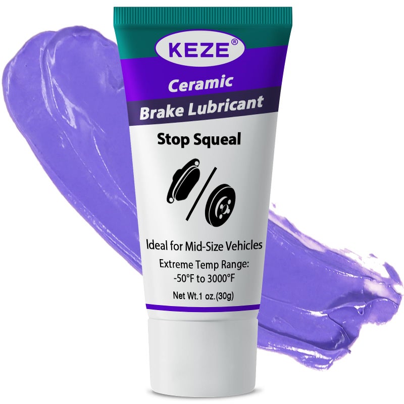 Keze Ceramic Brake Grease Lubricant for Automotive Extreme Break Lube Caliper Parts Sliding Pin Pad AssemblyPrevents SeizingStops Squeaking1 oz1 Pack - Image 3