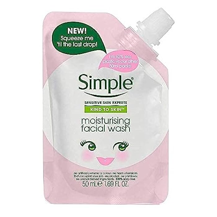Simple Kind To Skin Moisturizing Facial Wash Squeeze Me Pouch (Travel Size) - Image 1