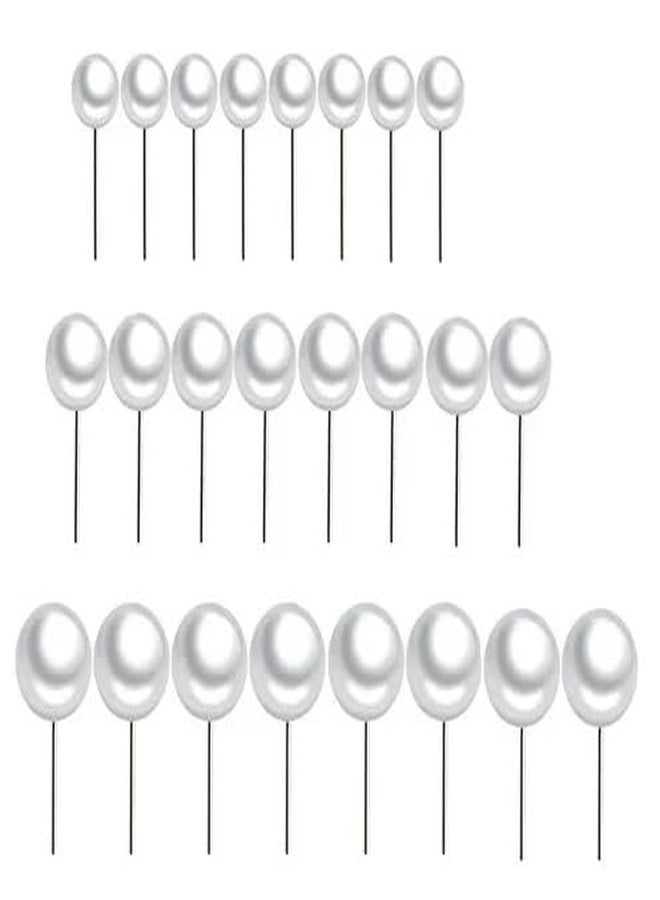 Shivarth Earring Set Artificial Pearl Stud Earrings White Pin Ball For Girls & Women Pearl Stud Earring 12pair - Image 1