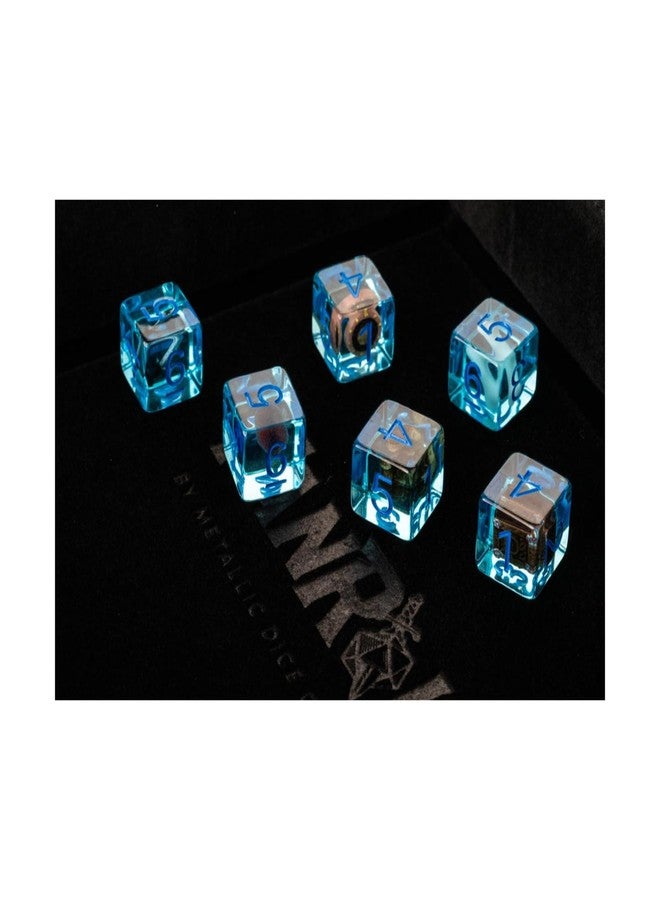 FanRoll D&D Gelatinous Cube Dice - 6 Piece D6 Dice Set - Image 2