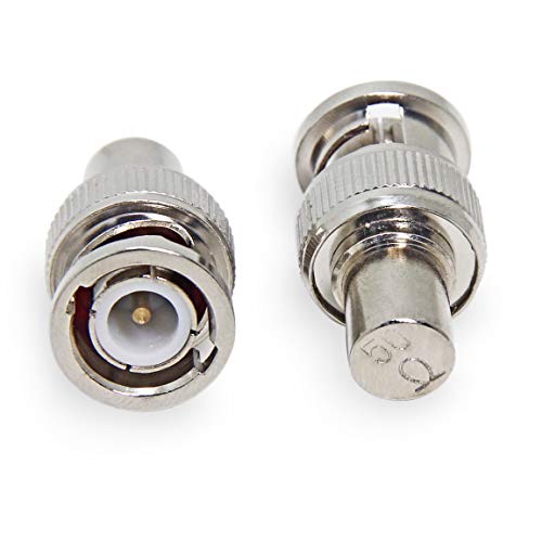 RFAdapter BNC 50 Ohm Terminator, 5-Pack BNC Male Plug Coaxial Cable Adapter Connector - Image 4
