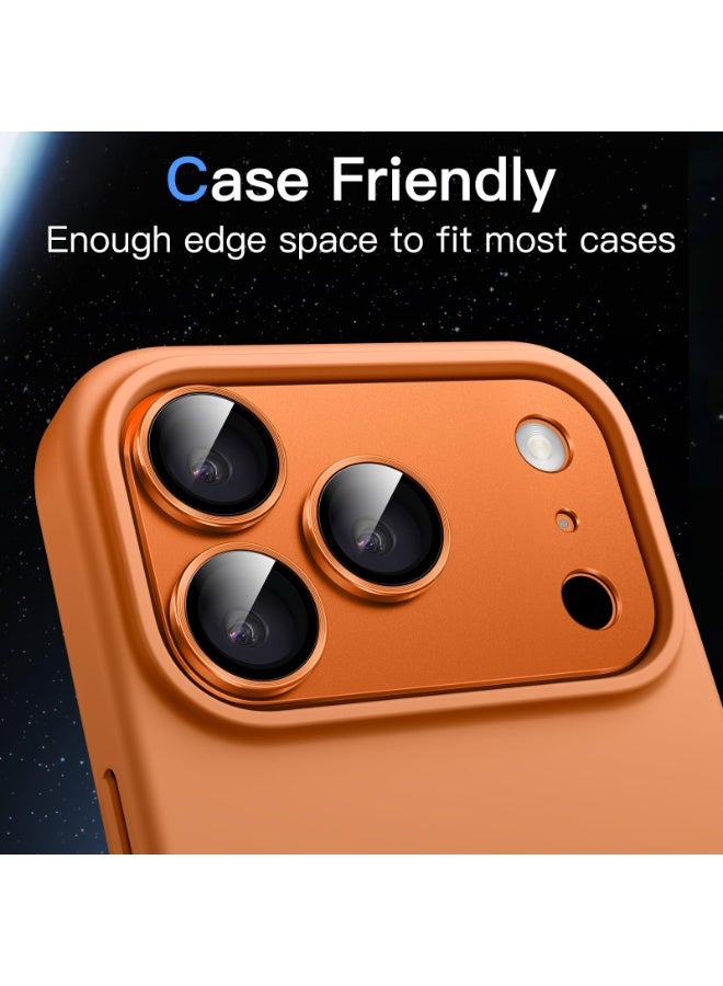 general Camera Lens Protector for iPhone 17 Pro 6.3-Inch, Full Coverage 9H Tempered Glass Ring Cover, Matte Metal Plate, Case Friendly, 1-Pack - Image 4