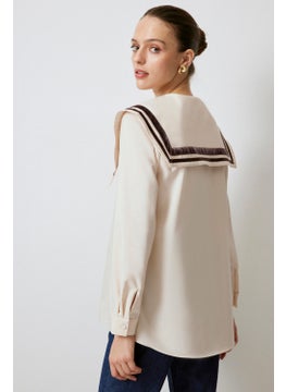 Touche Wide Collar Viscose Tunic  - Image 5