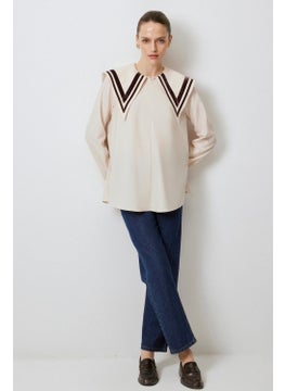 Touche Wide Collar Viscose Tunic  - Image 2