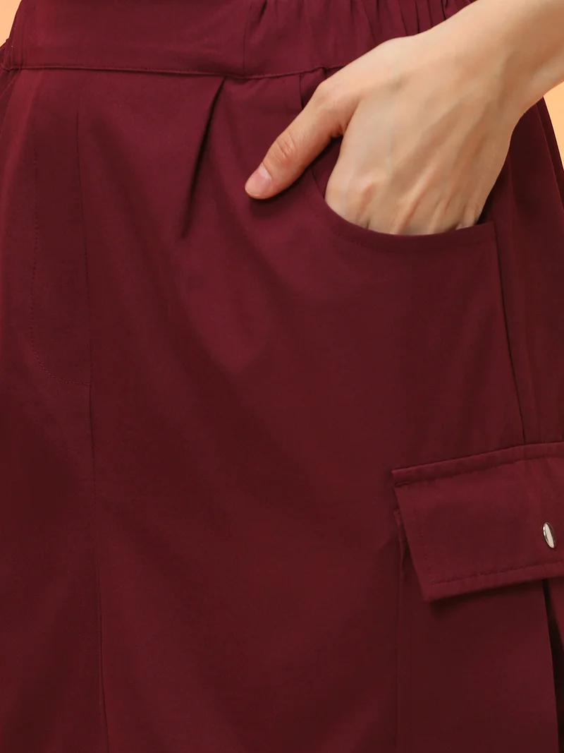 globus Women Mini Skirt With Toggle Hem