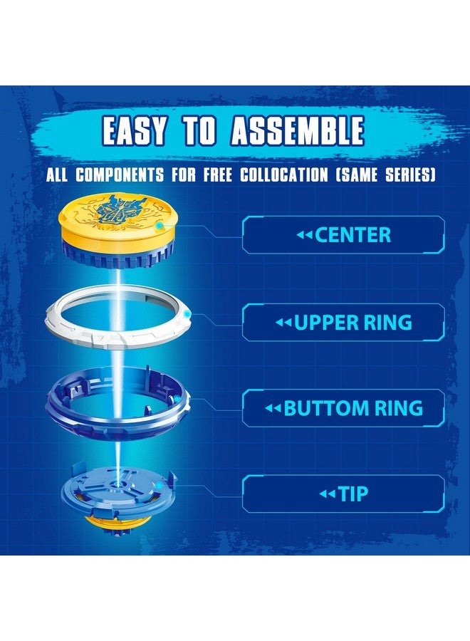 INFINITY NADO Battling Toys, Battle Set with Spinning Top & String Launcher, Metal Brust Gyro Kids Gifts for Boys and Girls Age 5+ (Dragon) - Image 4