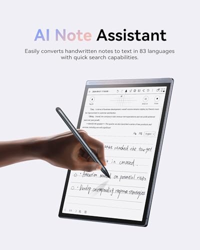 iFLYTEK AINOTE Air 2 Bundle with Black Folio Case, 8.2-inch AI Paper Tablet Writing Tablet, Digital Notebook with Pen, Voice-to-Text Transcription, Multi-Languages Chatgpt Support - Image 3