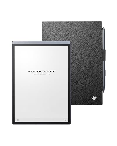iFLYTEK AINOTE Air 2 Bundle with Black Folio Case, 8.2-inch AI Paper Tablet Writing Tablet, Digital Notebook with Pen, Voice-to-Text Transcription, Multi-Languages Chatgpt Support - Image 1