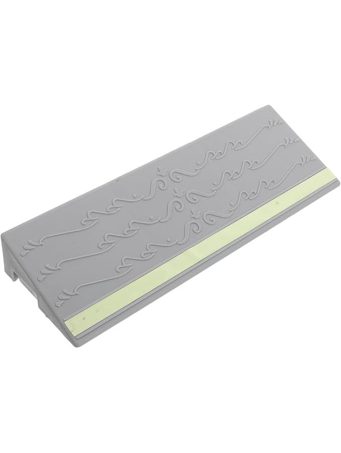 Sweeping Robot Ramp Plastic Threshold Ramp 11.7 X 4.1 Inch Heavy Duty Entrance Doorway Transition Mat Climbing Step Slope for Scooters Wheelchair 24.90 X 12.70 X 5.00 CM Gray - Image 1