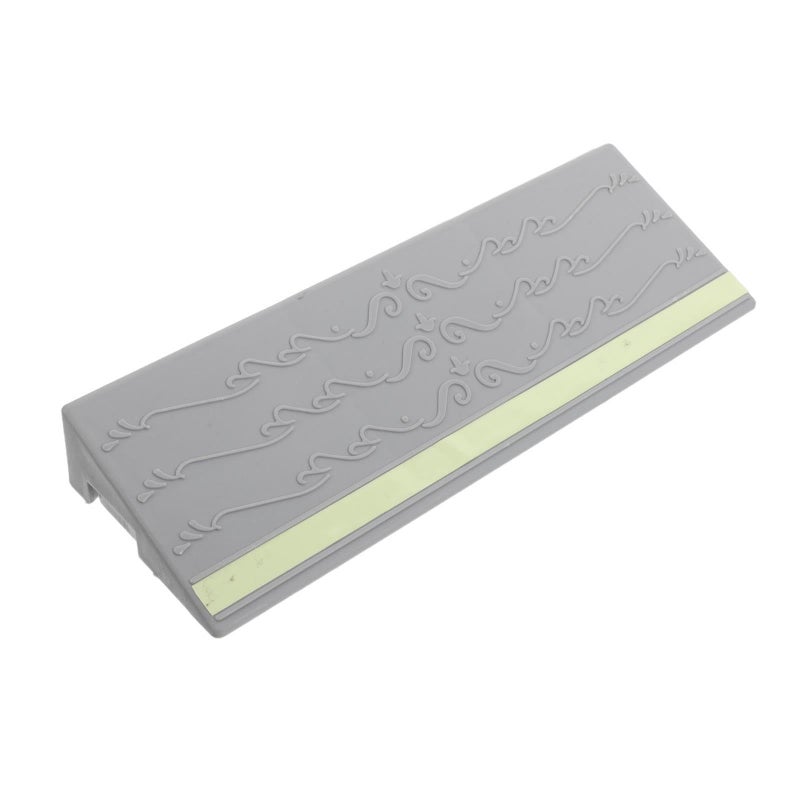 Sweeping Robot Ramp Plastic Threshold Ramp 11.7 X 4.1 Inch Heavy Duty Entrance Doorway Transition Mat Climbing Step Slope for Scooters Wheelchair 24.90 X 12.70 X 5.00 CM Gray - Image 2