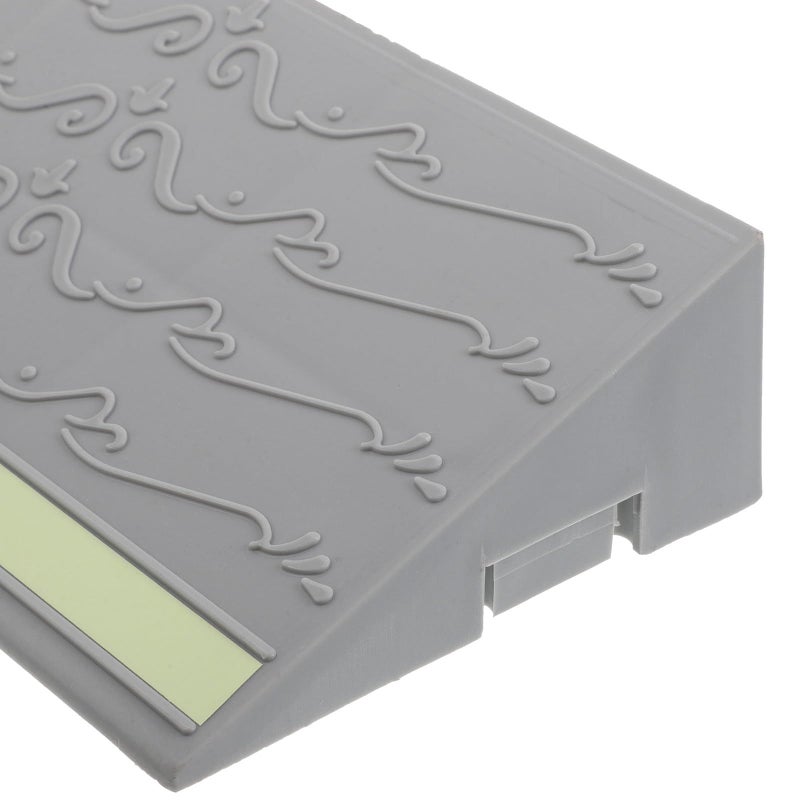 Sweeping Robot Ramp Plastic Threshold Ramp 11.7 X 4.1 Inch Heavy Duty Entrance Doorway Transition Mat Climbing Step Slope for Scooters Wheelchair 24.90 X 12.70 X 5.00 CM Gray - Image 4