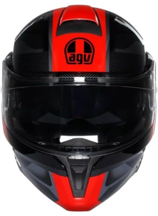 AGV STREETMODULAR E2206 MPLK LEDRO BLACK/RED Helmet - Image 2