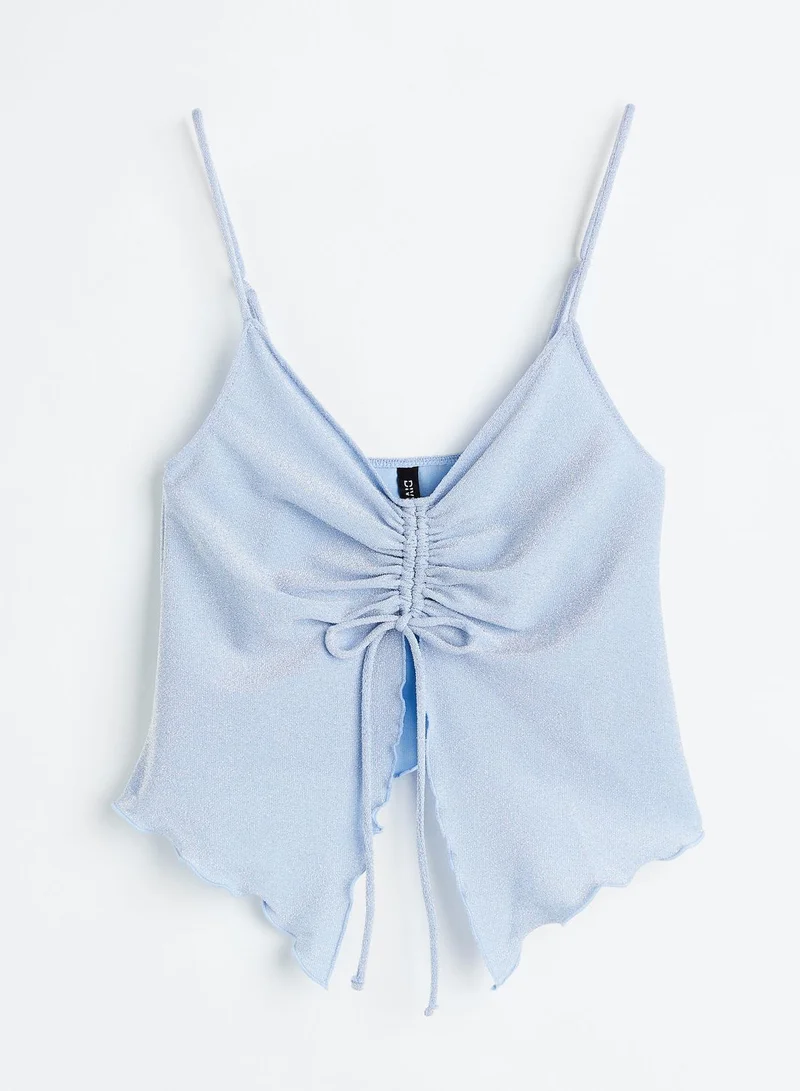 H&M Strappy Ruched Crop Top