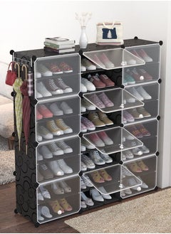 New Design Adjustable Modular Shoe Storage Rack Storage Cabinet Shoe Rack Space Saving Foldable Shoe Rack Sneaker Containers Bins 126 x 31 x 127 cm
