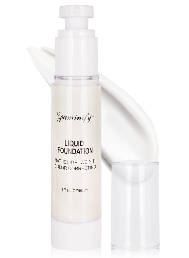 paminify باميني في 50 مل كريم أساس أبيض للهالوين، طلاء وجه وجسم أبيض، مهرج قوطى زومبي مصاص دماء هيكل عظمي جمجمة جوكر شبح ميم قوطى، تصحيح شاحب تغطية كاملة مكياج كوسبلاي Sfx - Image 1