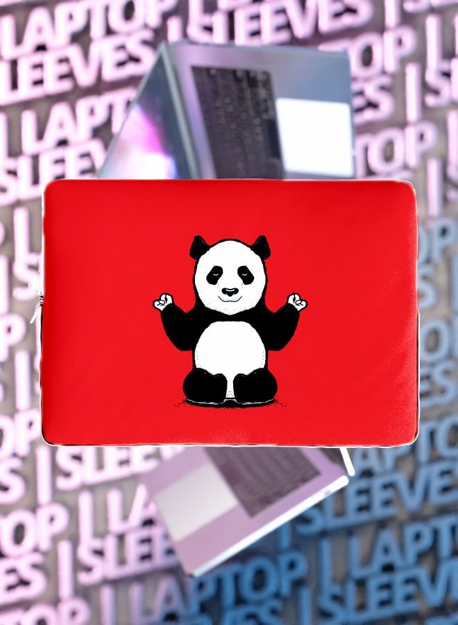 LIT Laptop Sleeve Printed Yogi Panda - Image 1