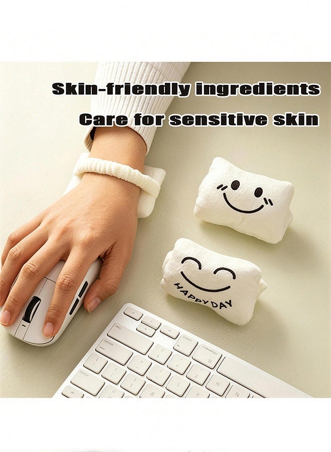 Cute Smile Face Wrist Rest for Mouse, Soft Plush Ergonomic Wrist Support Cushion, Elastic Band Wrist Pad for Office Computer Laptop, Comfortable Pain Relief Wrist Pillow for Typing Gaming - Image 5
