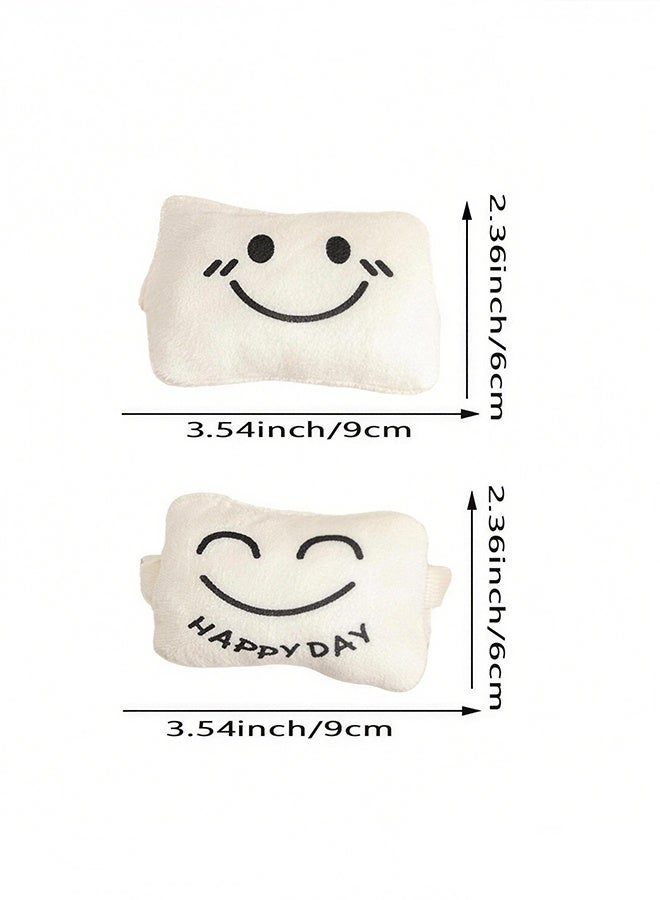 Cute Smile Face Wrist Rest for Mouse, Soft Plush Ergonomic Wrist Support Cushion, Elastic Band Wrist Pad for Office Computer Laptop, Comfortable Pain Relief Wrist Pillow for Typing Gaming - Image 2