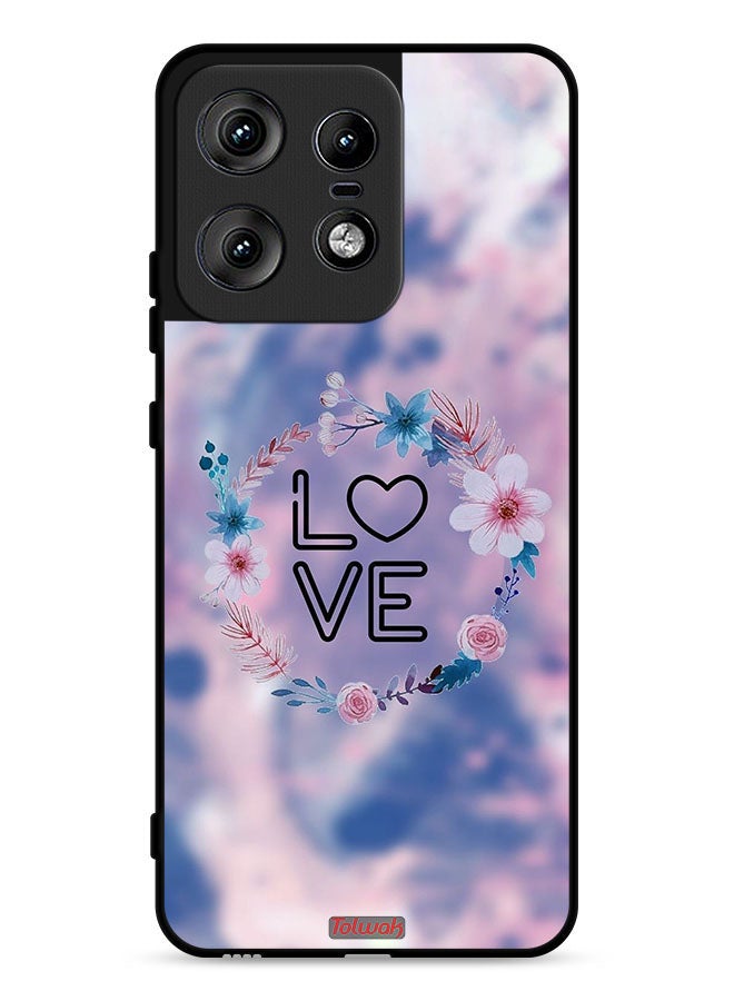 Tolwak Motorola Edge 50 Pro 5G Protective Case Cover Love In Flowers Ring Art - Image 1