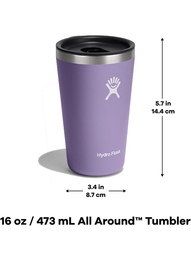 Hydro Flask 16 Oz Stainless Steel All Around Tumbler with Press-in Lid and  BPA-Free  - Image 2