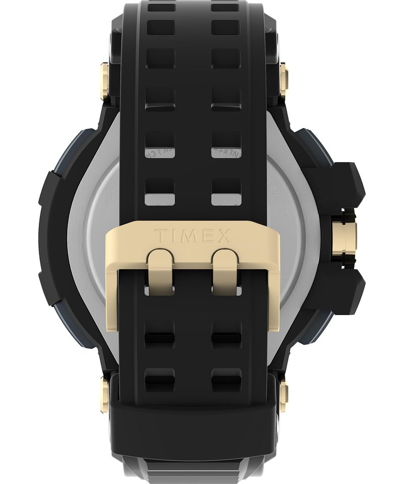 TIMEX ساعة تيمكس يو إف سي كومبات كواترز أنالوج-ديجيتال بقرص أسود للرجال TW5M58300JT - Image 3