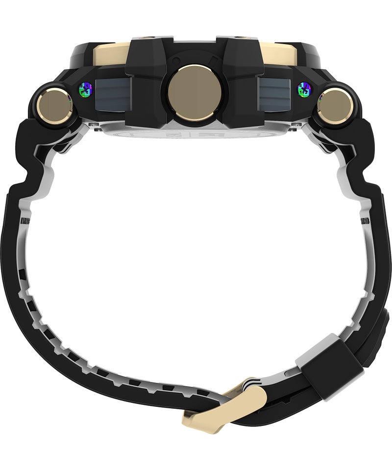 TIMEX ساعة تيمكس يو إف سي كومبات كواترز أنالوج-ديجيتال بقرص أسود للرجال TW5M58300JT - Image 2