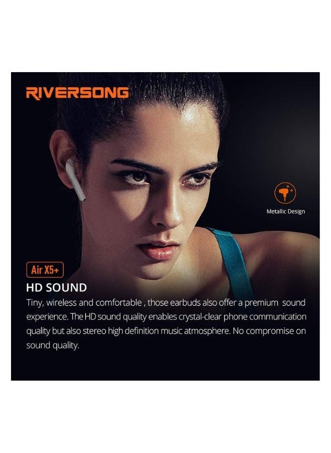 RIVERSONG Riversong X5+ Air Earbuds White  - Image 3