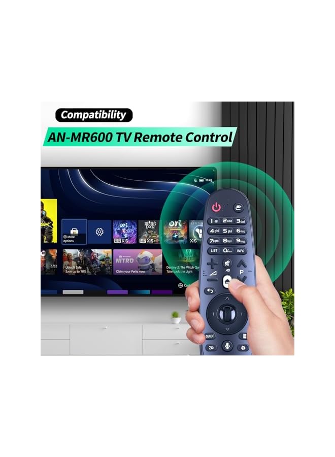 The Bros AN-MR600 AN MR600 New Universal IR Remote Control for LG TV models 55EG910T TB 65EF950T TA 55EG910Y TB 55EG920T TA Replacement Remote Control for ANMR600 (No Voice and scroll) - Image 3