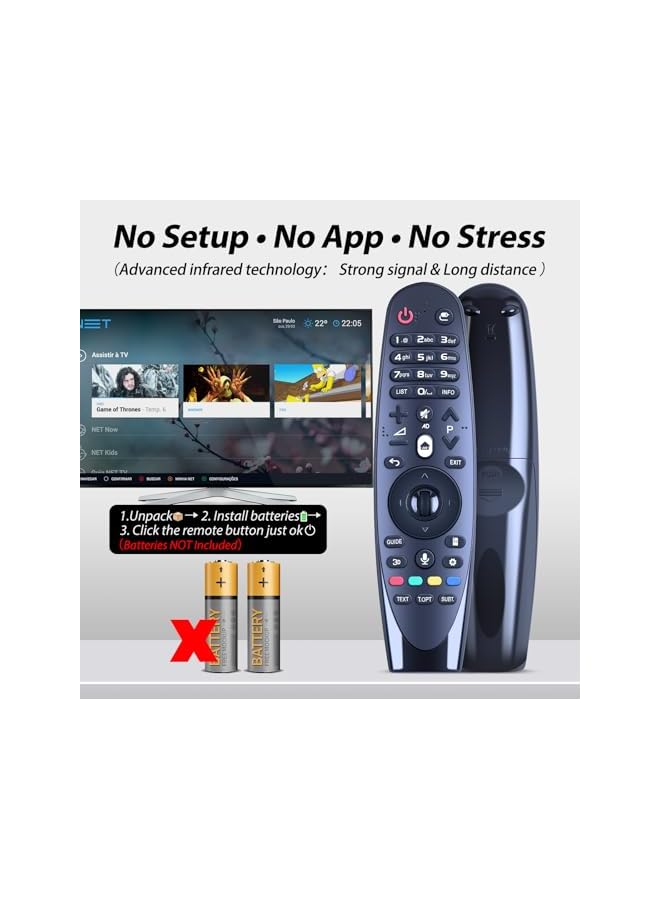 The Bros AN-MR600 AN MR600 New Universal IR Remote Control for LG TV models 55EG910T TB 65EF950T TA 55EG910Y TB 55EG920T TA Replacement Remote Control for ANMR600 (No Voice and scroll) - Image 4