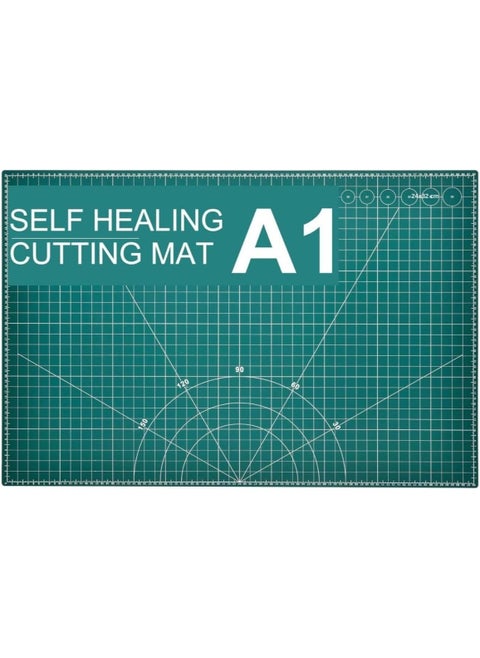 [A1] Self-Healing Cutting Mat for Sewing, Quilting & Crafts – Double-Sided Cutting Pad with Grid Lines – Durable Craft & Quilters Mat for Fabric, Paper & Leather