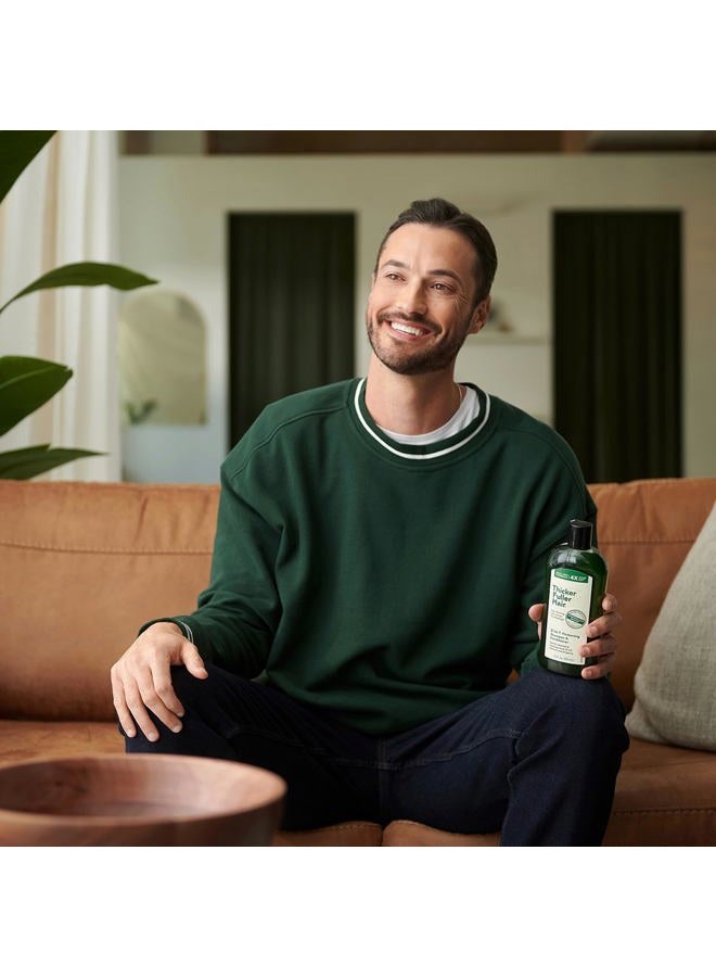 Thicker Fuller Hair شامبو وبلسم سميك 2 في 1 للرجال - شامبو للشعر الخفيف - شامبو مرطب مع عصير ورق الألوة - 12 أونصة - Image 5