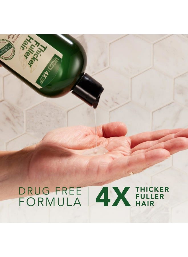 Thicker Fuller Hair شامبو وبلسم سميك 2 في 1 للرجال - شامبو للشعر الخفيف - شامبو مرطب مع عصير ورق الألوة - 12 أونصة - Image 3