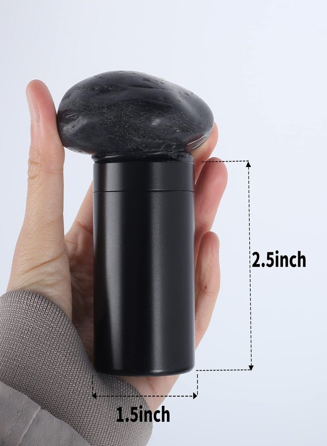 WOSHOP Hide A Key Holder Outdoor Natural Rock, Safe for Outdoor Garden or Yard (Black) - Image 3