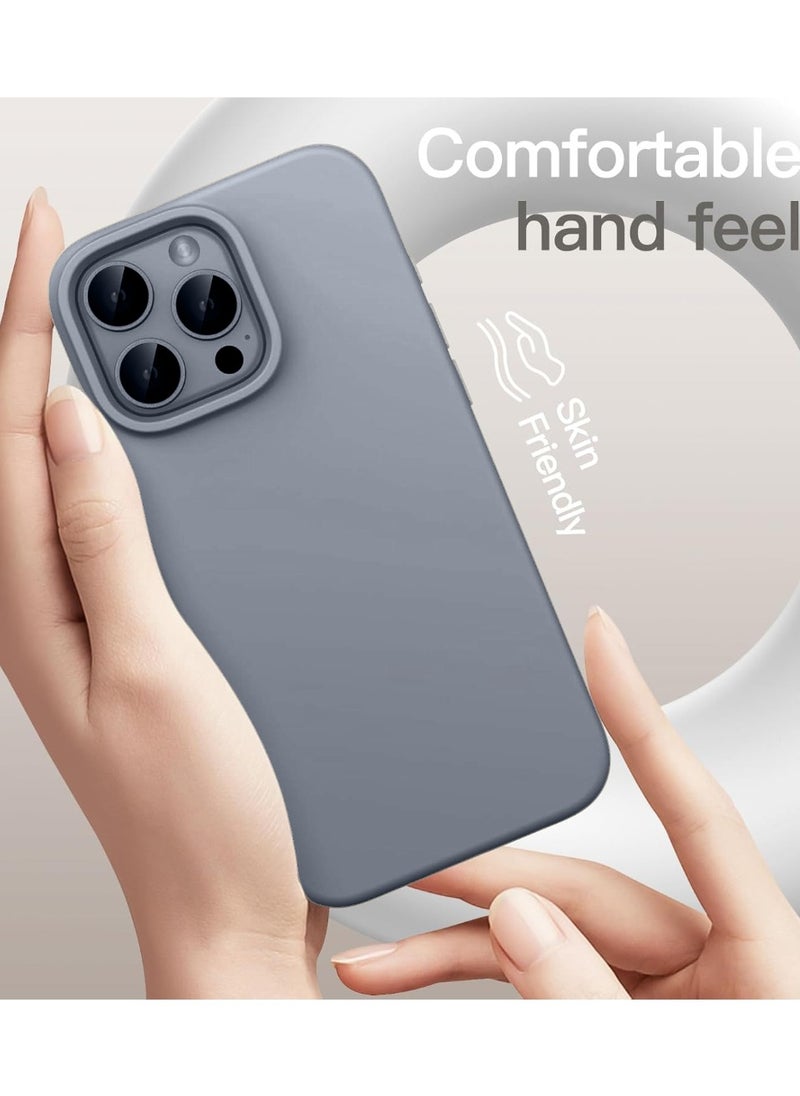 Liquid Silicone Case for iPhone 16 Pro Max 6.9-Inch – Soft Touch, Shockproof, Anti-Scratch Protective Phone Cover with Microfiber Lining – Full-Body Protection