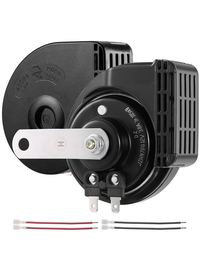 Black 120dB Loud Vehicle Horn 12V Replacement for Car Truck Motorcycle Boat - Image 1
