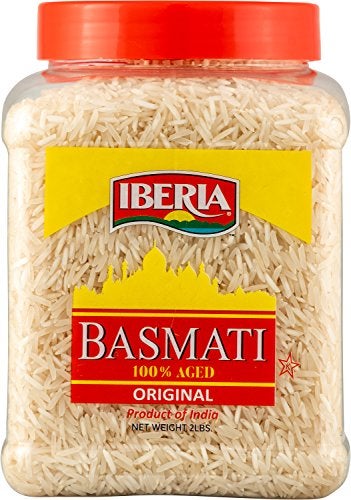 Iberia Basmati Rice Jar, 2 Pounds, Extra Long Grain, Naturally Aged Indian White Basmati Rice, Natural Basmati Rice in Food Grade Jar. - Image 5