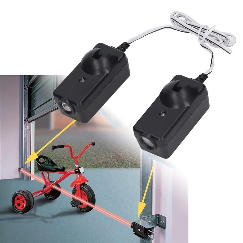 طقم مستشعر أمان باب الجراج لـ DC56V - مستشعر الأشعة تحت الحمراء المدمج عالي الأمان لباب الجراج - سهل التركيب - Image 3